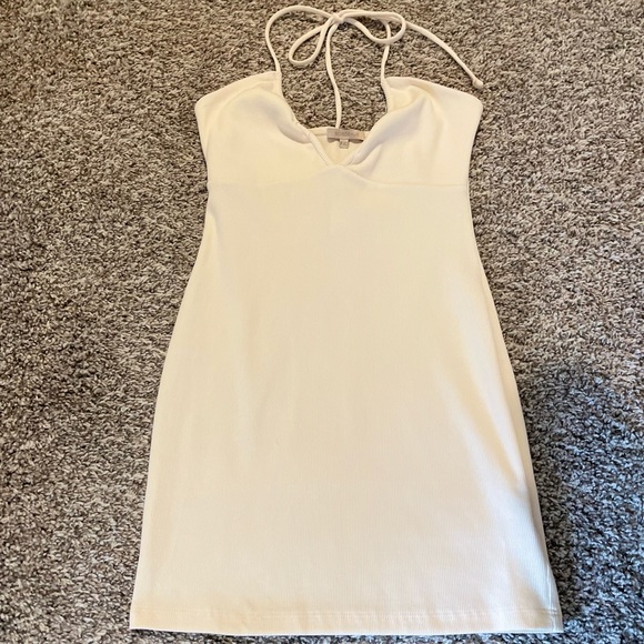 By Anthropologie U-Neck Halter Ruched Dress - Picture 7 of 10